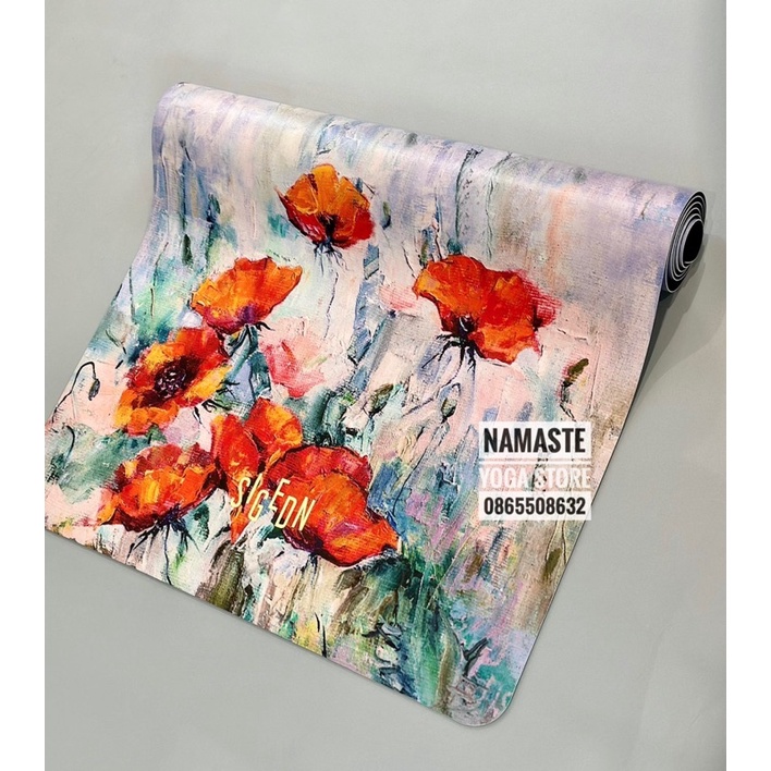 Thảm tập Yoga PU in hoạ tiết SIGEDN