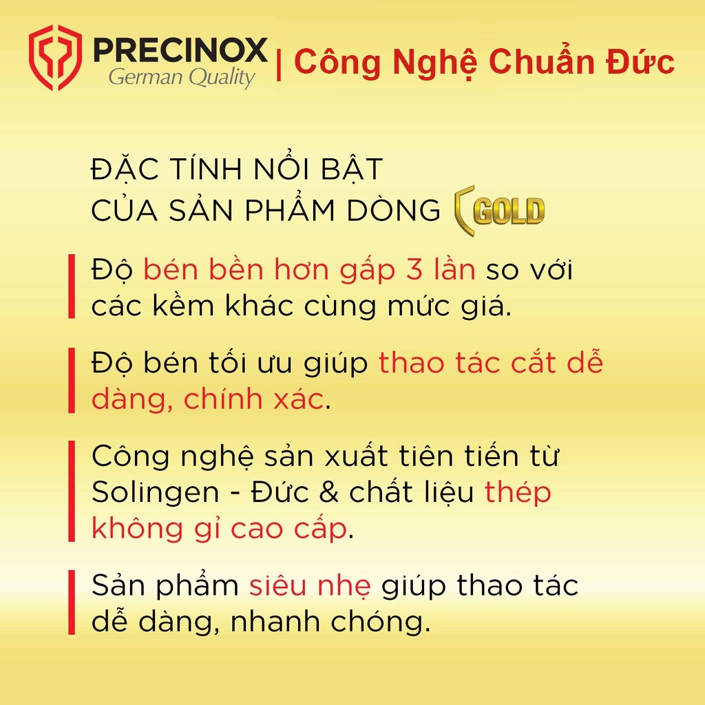 Kềm Inox Cắt Móng Precinox G201 2 Lưỡi Gà