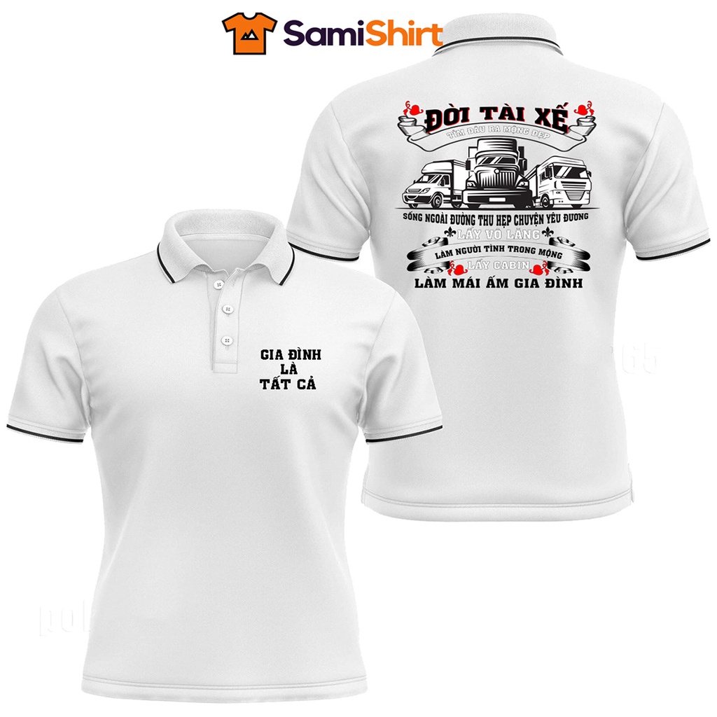 Áo Polo Đời Tài Xế Chất Liệu Poly Thái Thoáng Mát,Thấm Hút Mồ Hôi Thoải Mái Vận Động Cho Các Bác Lái Xe