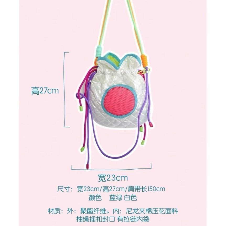 Túi Đeo Chéo Dây Rút Mini Màu Sắc Thời Trang Hàn Quốc Cho Nữ