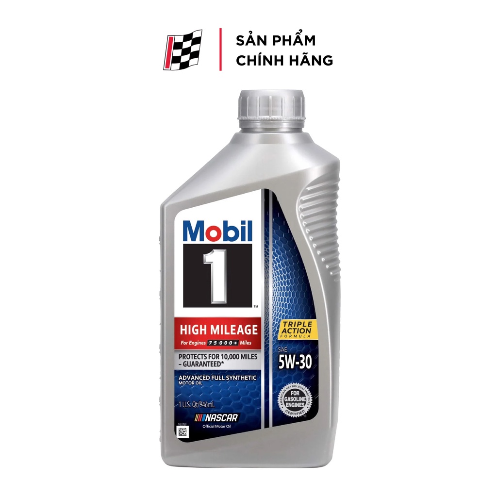 Dầu động cơ cho xe odo cao Mobil 1 High Mileage 5W30