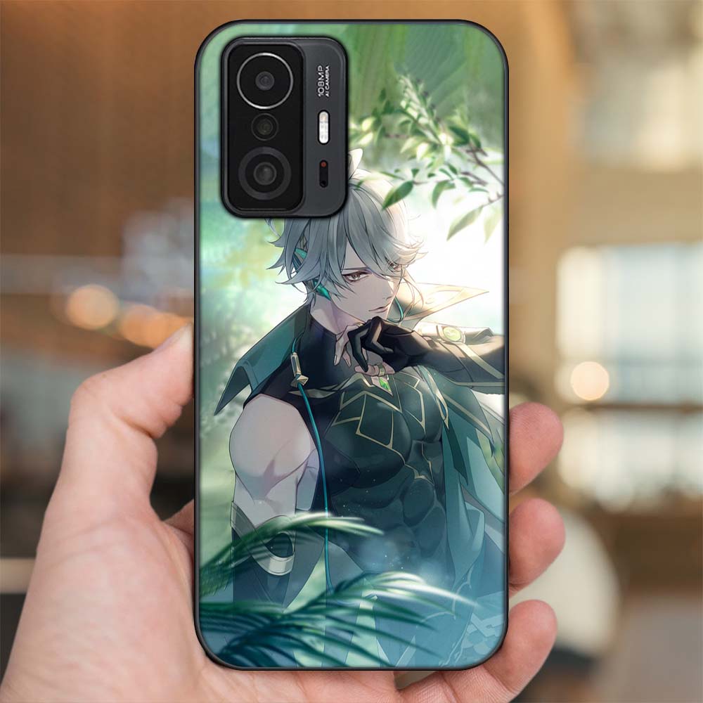Ốp lưng Xiaomi 11T Pro 5G viền đen in hình Alhaitham Genshin Impact