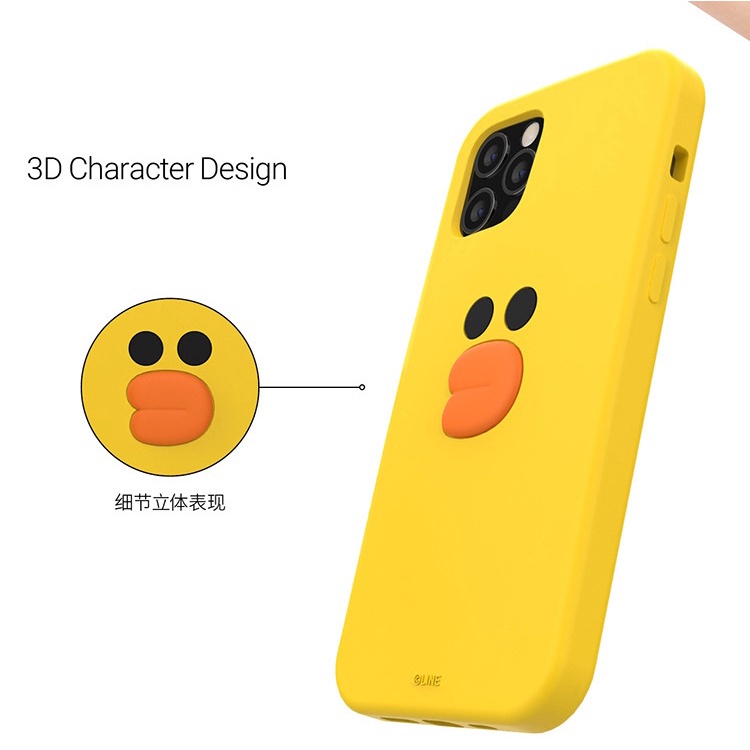 LINE FRIENDS Ốp Điện Thoại Silicon Dẻo Hình Gấu Nâu Cony Sally 3D Cho iPhone 13 Pro Max 13 Pro 13 12 Pro Max 11 Pro Max