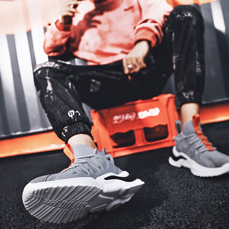 GUDETUOne Giày Thể Thao Chạy Bộ Nhẹ Nhàng Đế Mềm Cho Nam