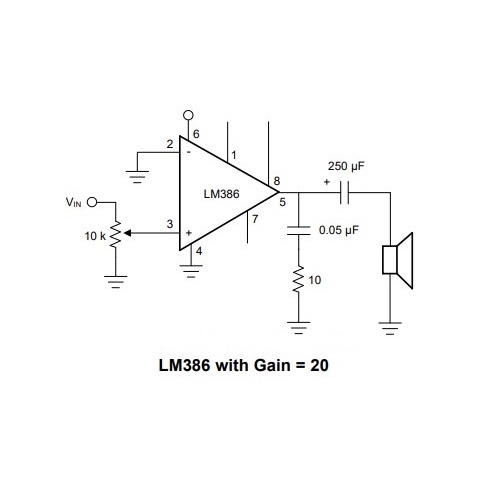 LM386 IC AMP CLASS AB MONO 325MW 8SOIC