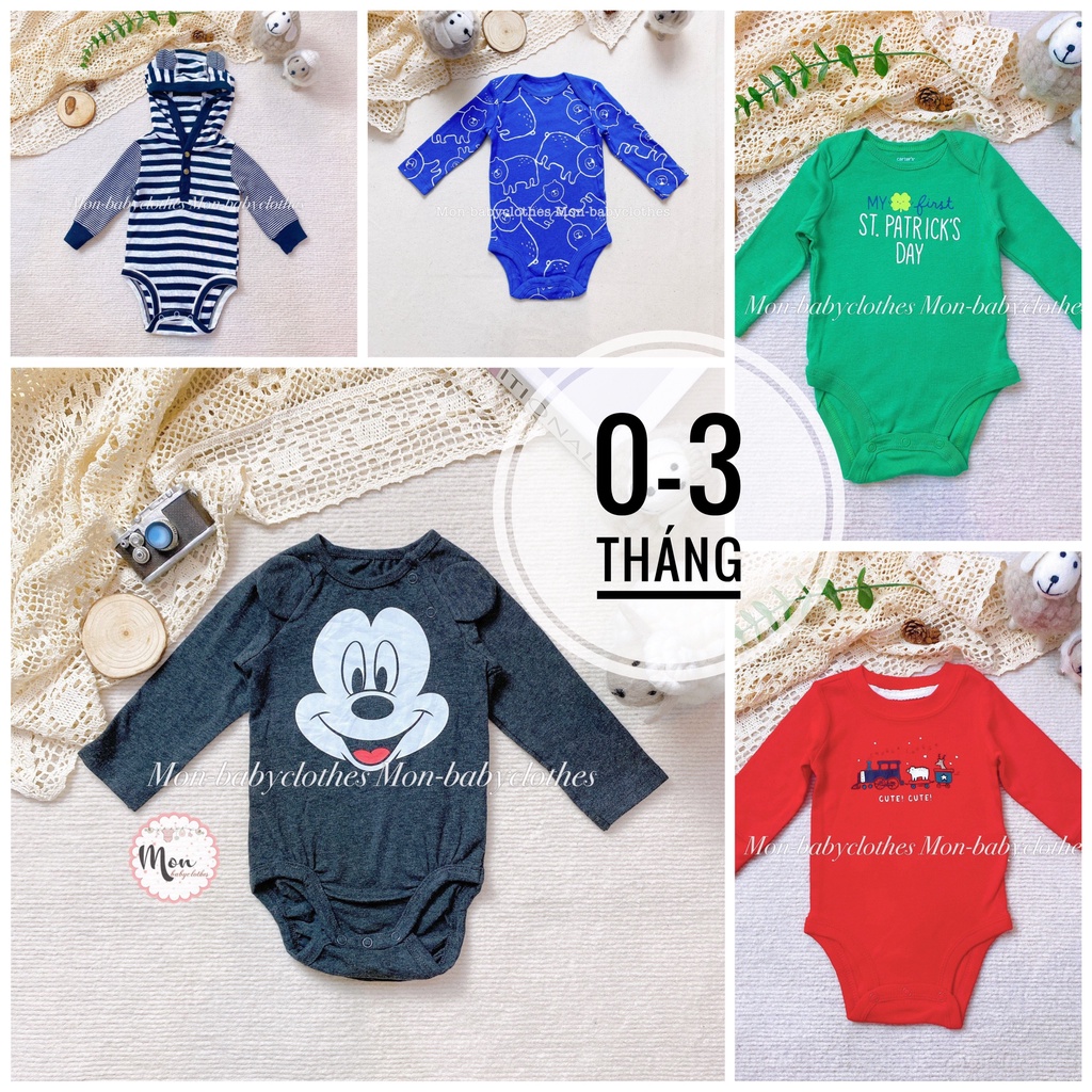 BODY chip dài tay 0-3 tháng