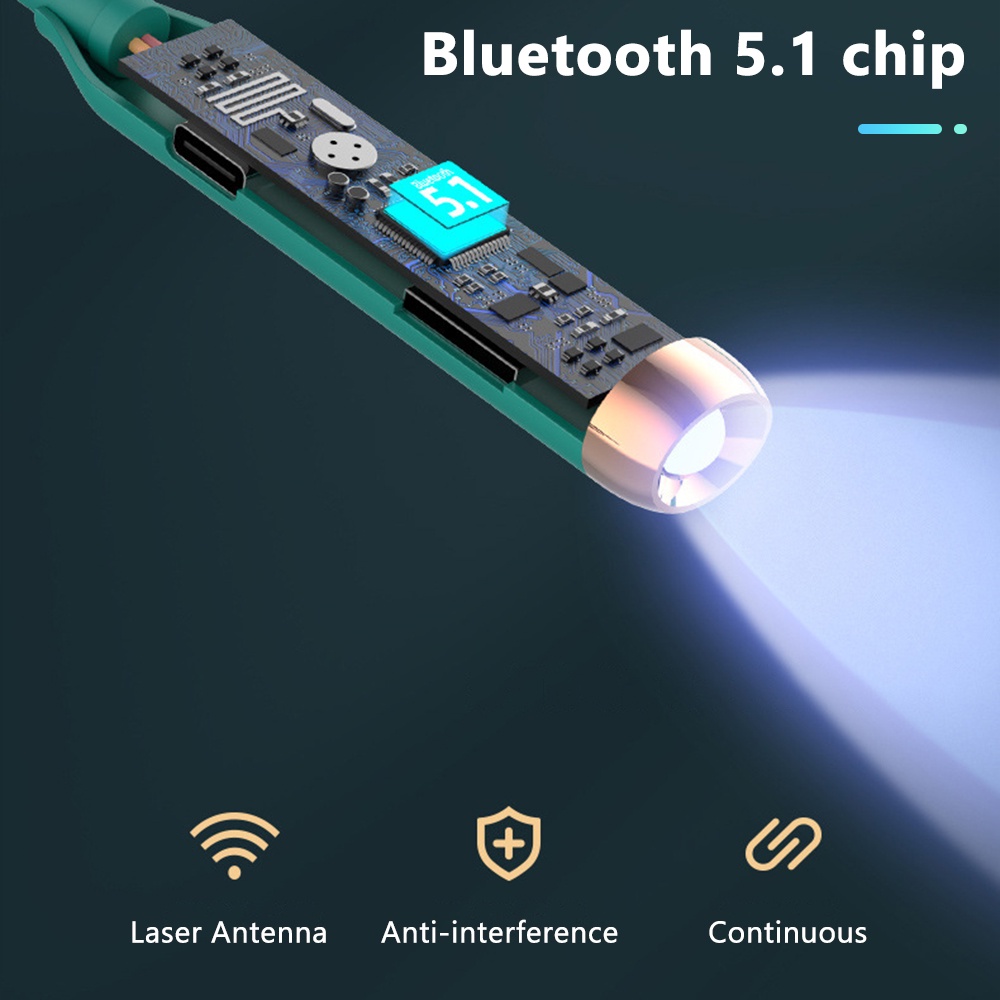 Tai Nghe Bluetooth 5.1 Không Dây Âm Thanh HiFi Có Đèn LED Hỗ Trợ Thẻ Nhớ TF