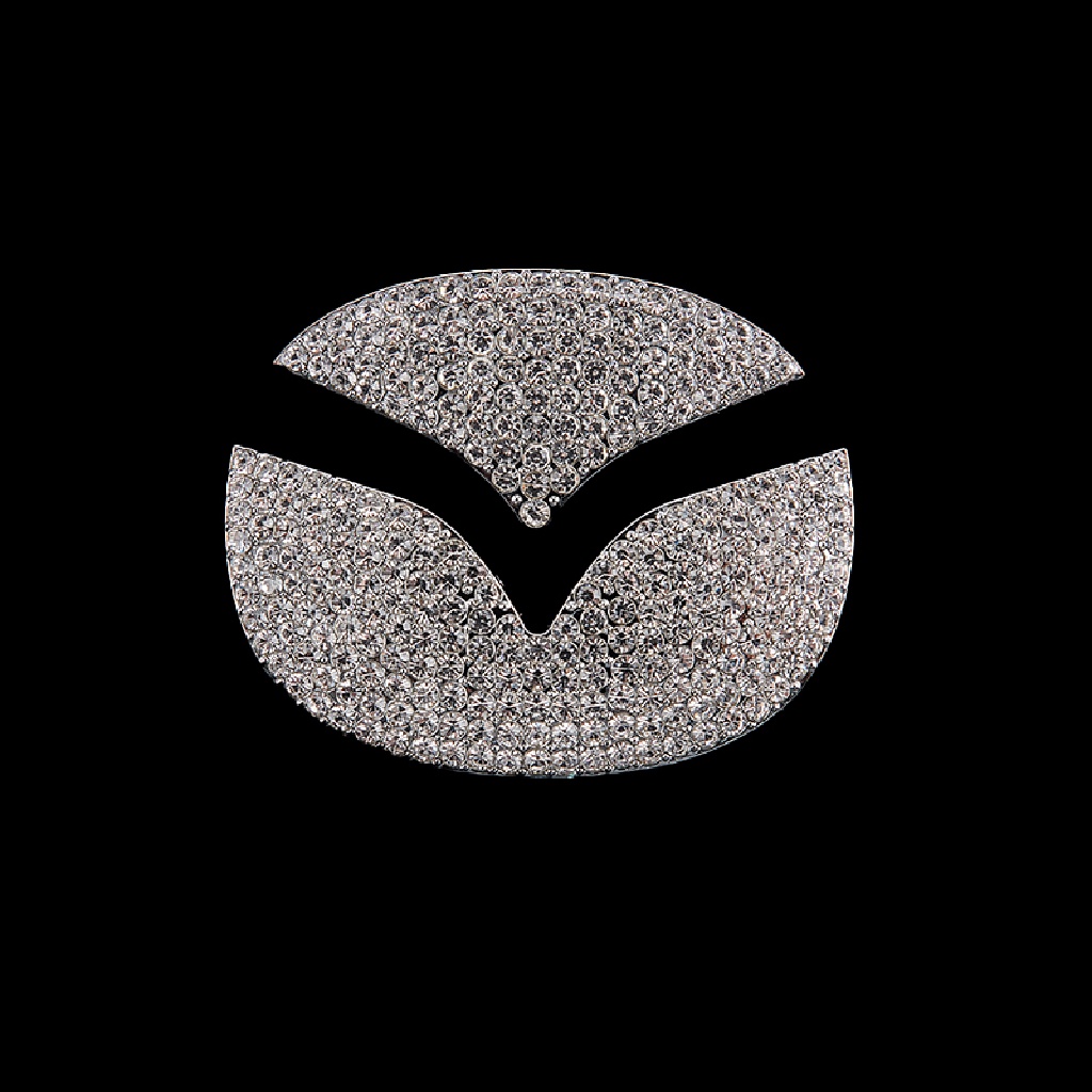 Logo Đính Đá Trang Trí Vô Lăng Xe Hơi Mazda 2 3 5 6 Axela
