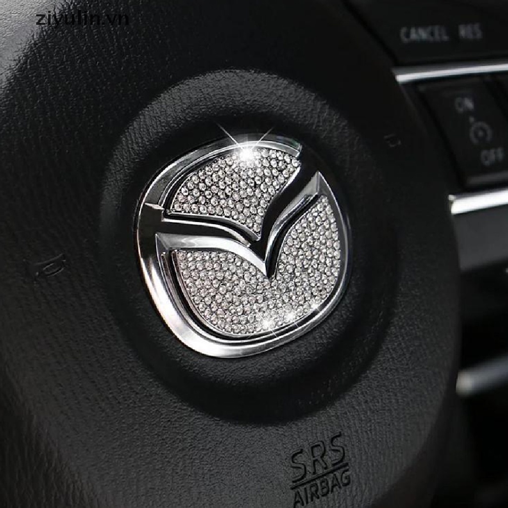 Logo Đính Đá Trang Trí Vô Lăng Xe Hơi Mazda 2 3 5 6 Axela