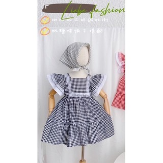 HTK- Váy kẻ Liebe size 1/2y-5/6y (form ngắn 8-18kg)