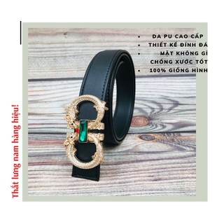 Thắt Lưng Nam đính mặt rồng cao cấp / Dây Thắt Lưng Nam Đẹp phong cách