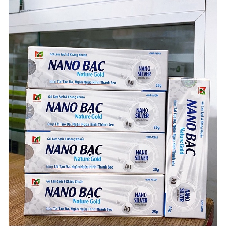 Kem bôi NaNo Bạc, bôi zona, thuỷ đậu, tay chân miệng, viêm da, loét, mụn nước, phỏng nhẹ.