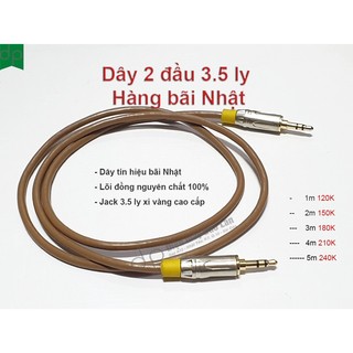 Dây 2 Đầu 3.5 ly - Cáp Hai Đầu 3.5 ly (Hàng Bãi Japan)