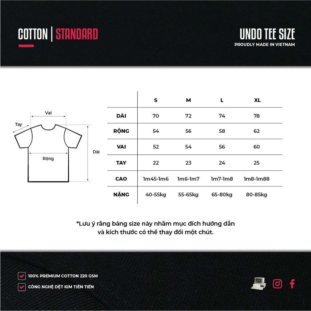 Áo Thun Unisex Undo Gossip All Day Màu Trắng 100% Standard Cotton - Local Brand Chính Hãng