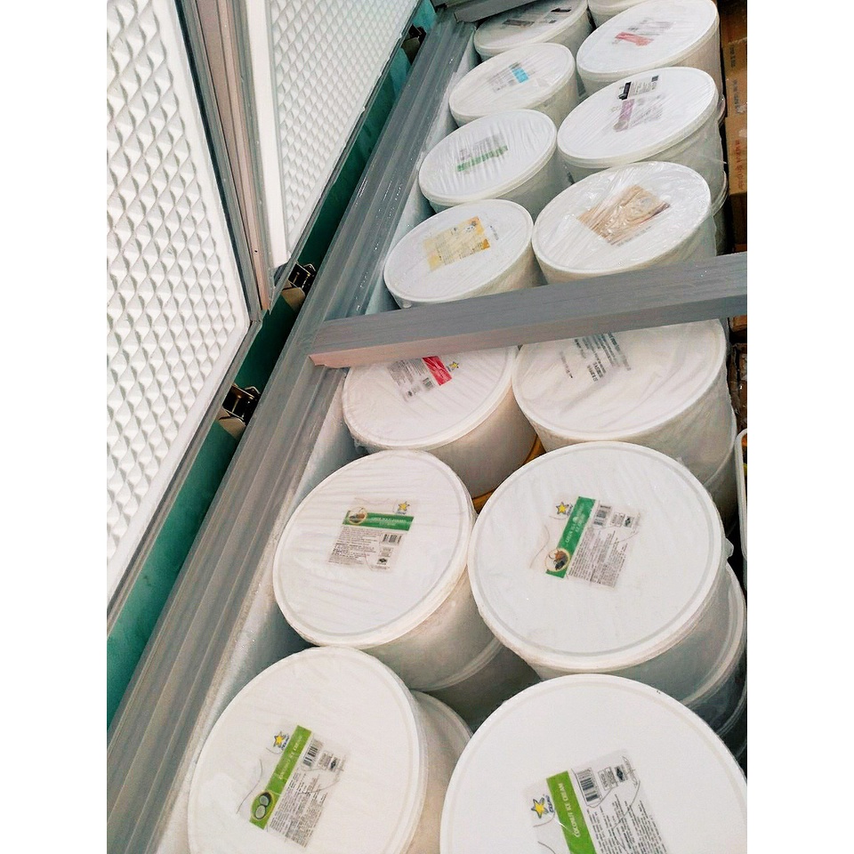 KEM KÝ DRUM NHO THÁI LAN HỘP 6 LIT KEM NGON CHUẨN VỊ