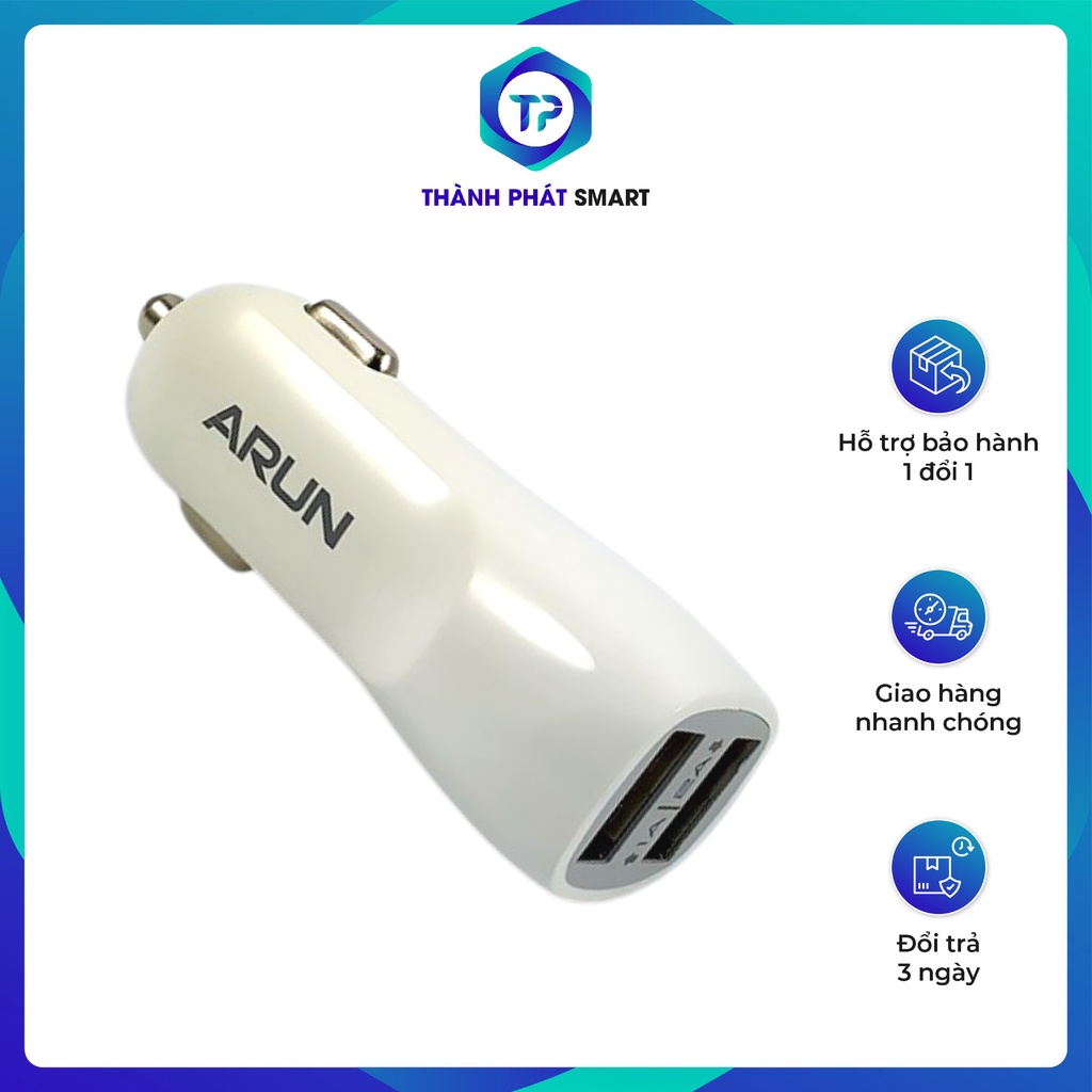 Tẩu sạc nhanh ô tô Arun tiện lợi, sạc nhanh chóng - Thành Phát Smart