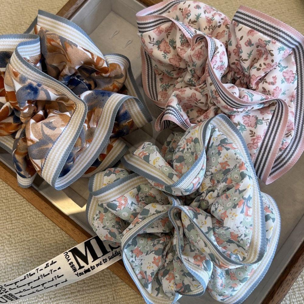 Dây Buộc Tóc Họa Tiết Hoa Phong Cách Hàn Quốc Cho Nữ 2life