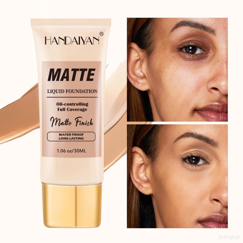 Kem Nền Che Khuyết Điểm Toàn Diện Kiểm Soát Dầu Lâu Trôi 8 Màu Lì Tự Nhiên