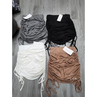 Chân váy cotton body rút dây