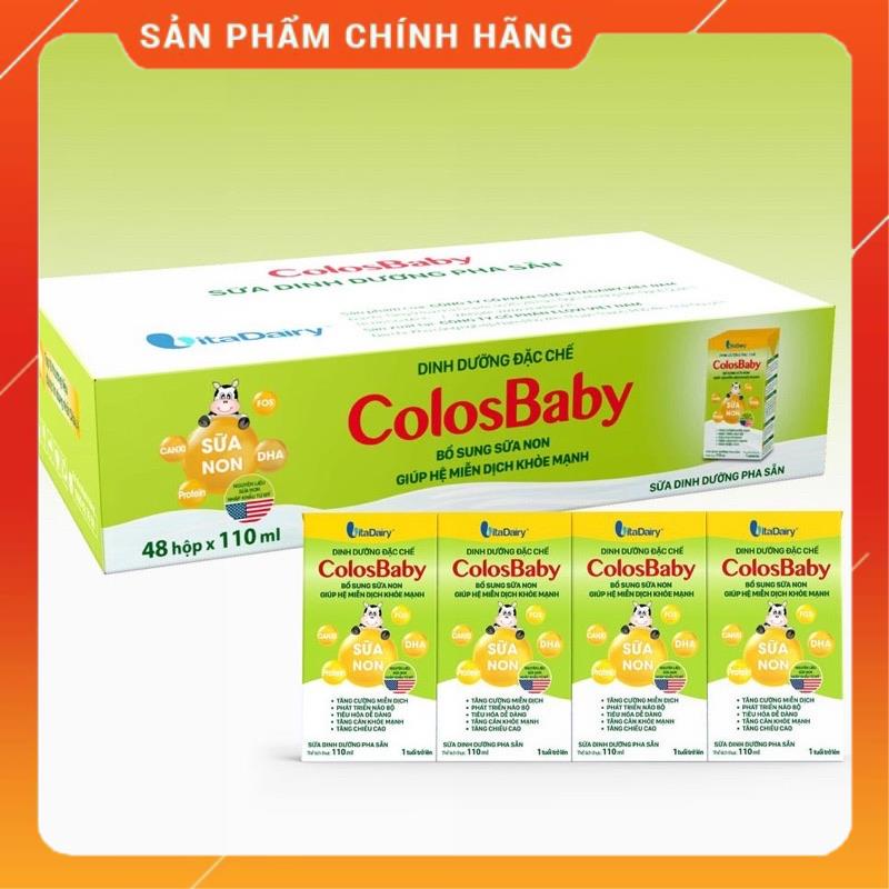 Sữa bột pha sẵn Colosbaby 110ml (thùng × 48hộp) Date 2023