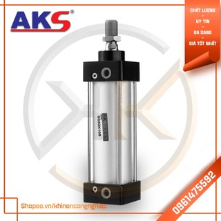 Xi lanh khí nén đế vuông aks sc50 x 30,50,75,100,125,150,175,200,250,300,350,400,450,500