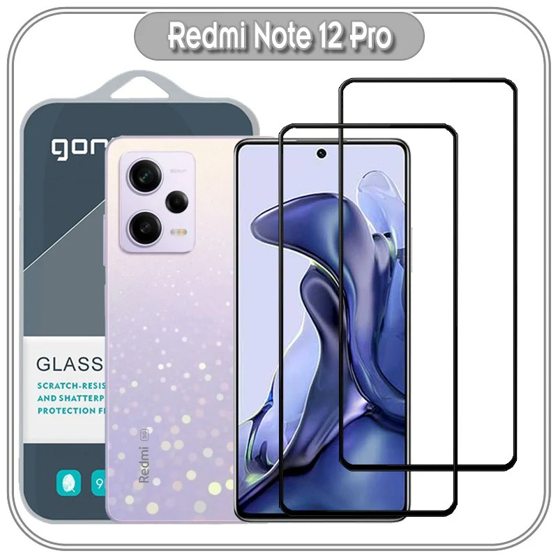 Bộ 2 miếng cường lực GOR Full 2.5D cho Xiaomi Redmi Note 12 Pro hàng nhập khẩu