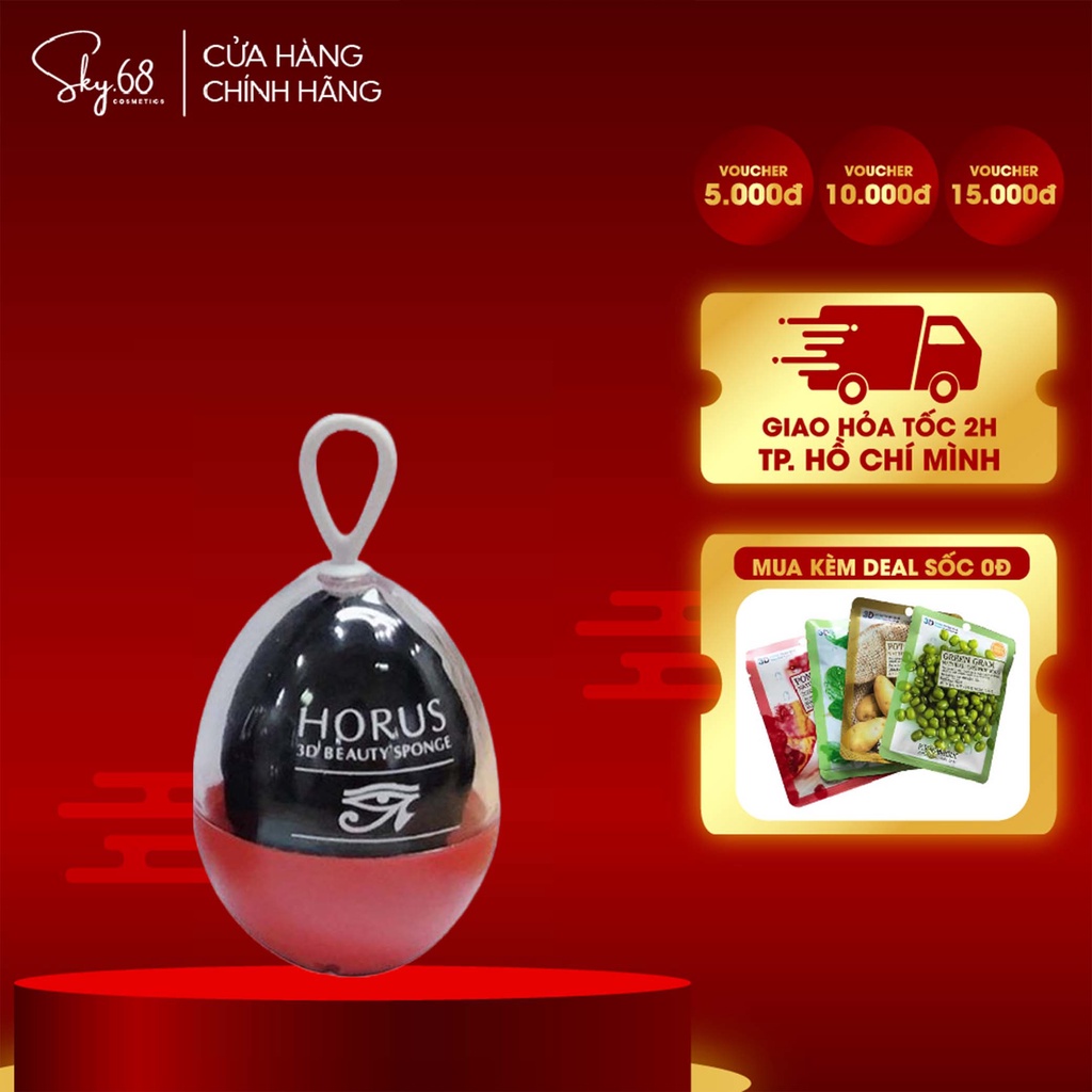 Mút trang điểm Horus 3D Beauty Sponge - Vát Chéo