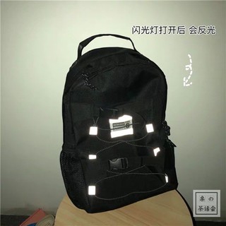 [ ORDER ] Balo ulzzang nam nữ full đen phản quang