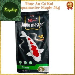 Thức ăn cá koi aquamaster staple 5kg - thức ăn cá koi cao cấp