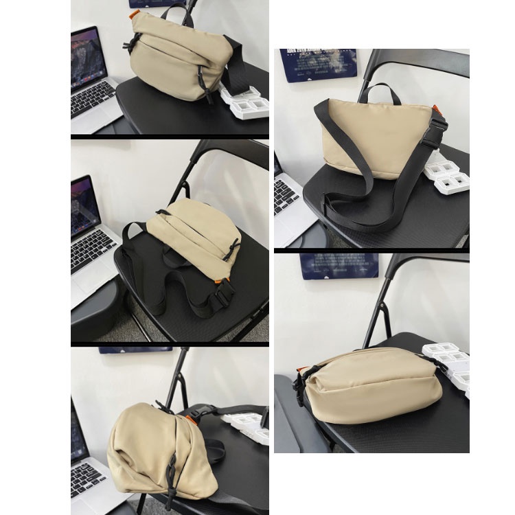 Túi Thể Thao Đeo Chéo Ngực Chất Liệu Nylon Sức Chứa Lớn Thời Trang Cho Nam