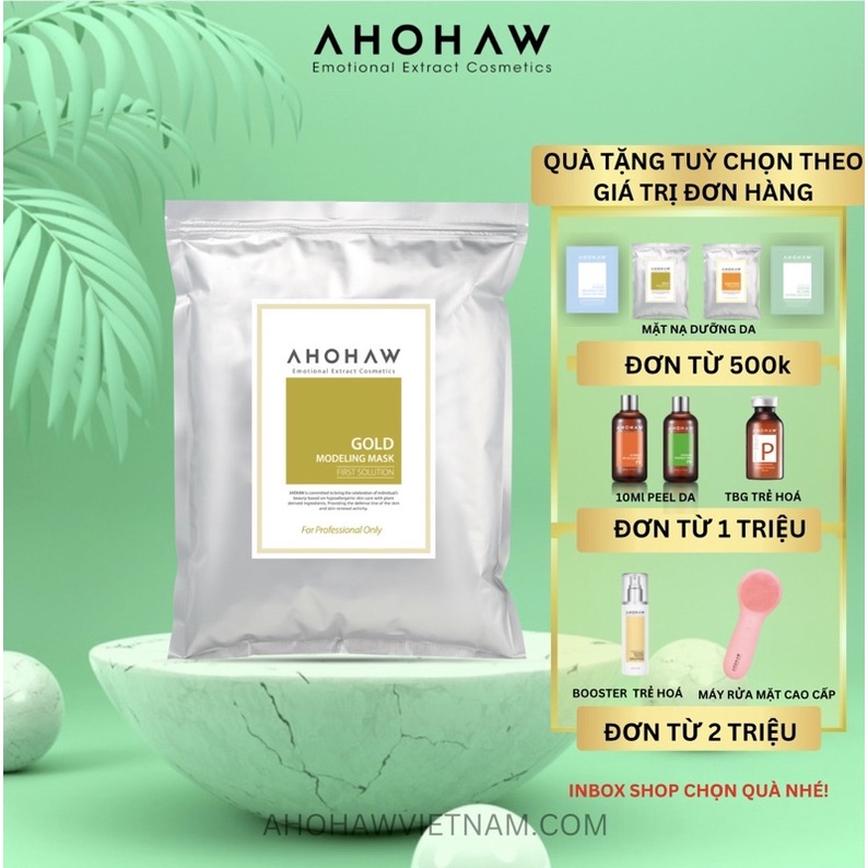 Mặt nạ bột chiết xuất vàng AHOHAW GOLD MODELING MASK