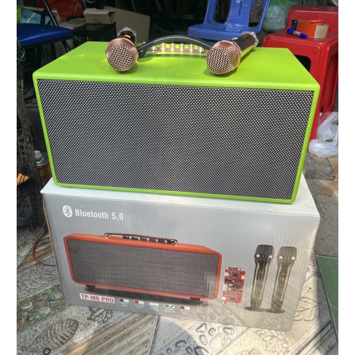 LOA KÉO XÁCH TAY MINI THÀNH PHẨM,NGHE NHẠC VÀ KARAOKE 2 BASS 16(loa ráp)