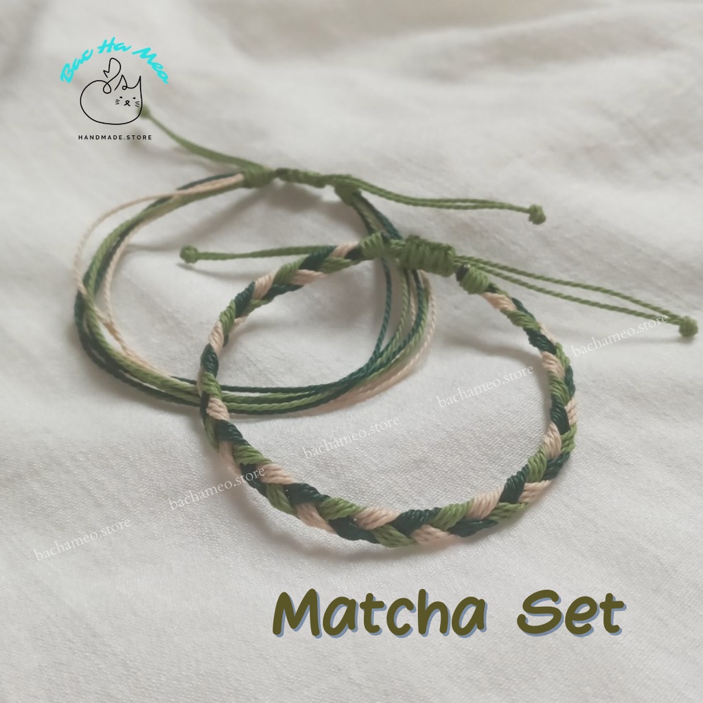 Set vòng tay waterproof - MATCHA SET  - BacHaMeo Store