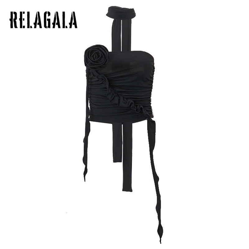 Relagala Áo Sát Nách Màu Trơn Họa Tiết Hoa Ba Chiều Thời Trang 2023 Cho Nữ | BigBuy360 - bigbuy360.vn