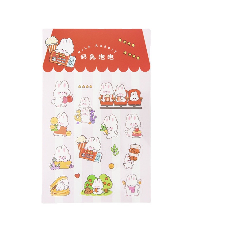 1 Tấm Sticker Dán Tường Hình Nhân Vật Hoạt Hình Dễ Thương