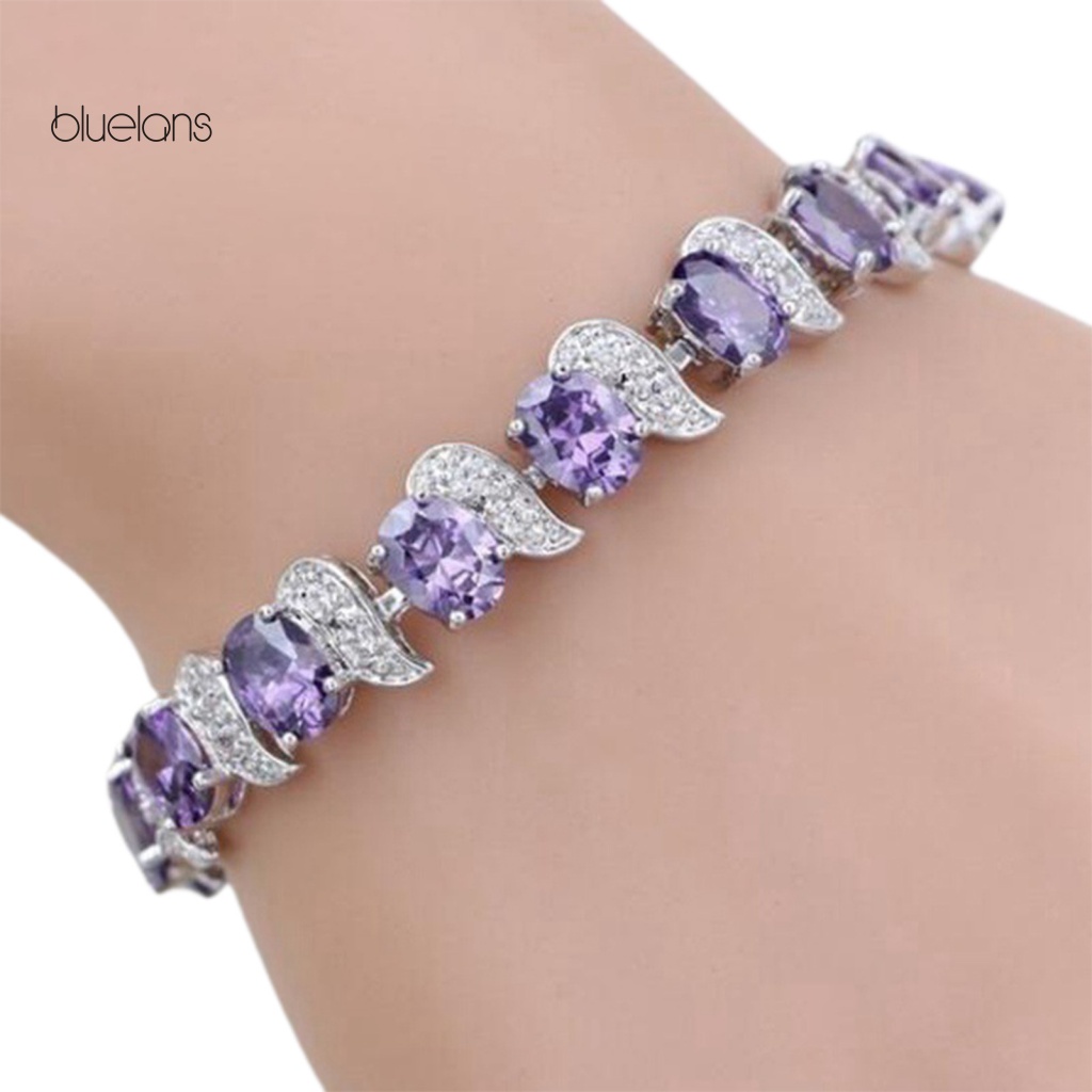 Vòng Tay Đính Đá Nhiều Màu Sắc Thanh Lịch Cho Nữ