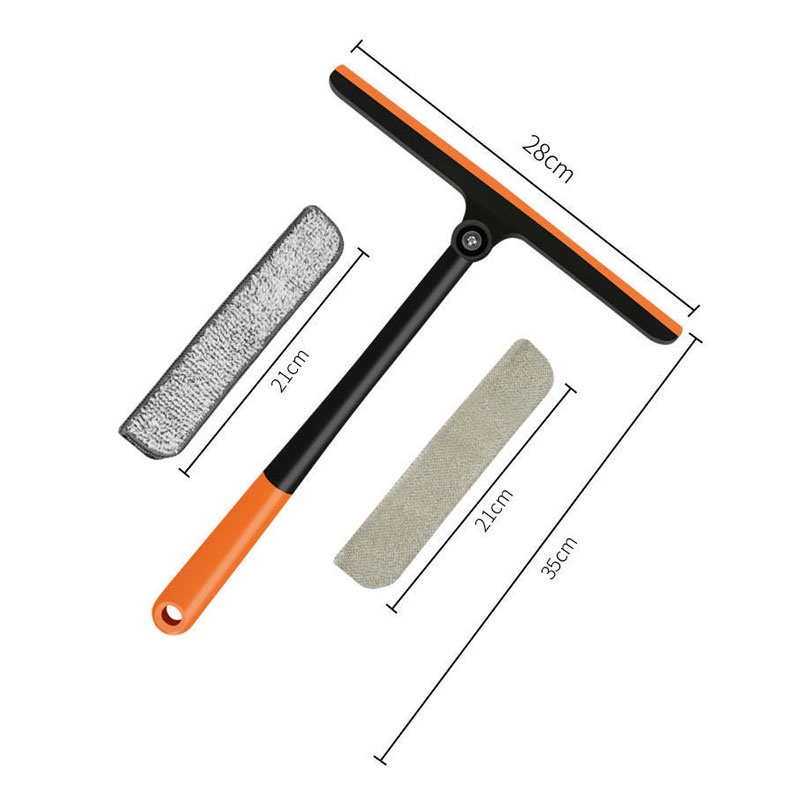 Cây lau kính thông minh 3in1 lau kính kèm gạt nước silicone xoay 360 độ chống trượt B514