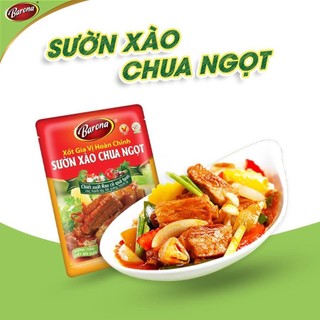 Xốt Sườn Xào Chua Ngọt Gia Vị Hoàn Chỉnh BARONA Sườn Xào Chua Ngọt gói 80g