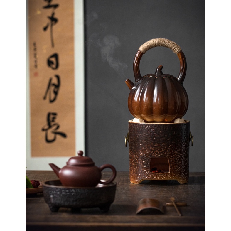 Ấm, Bếp Bằng Sứ Dùng Đun Nước Pha Trà