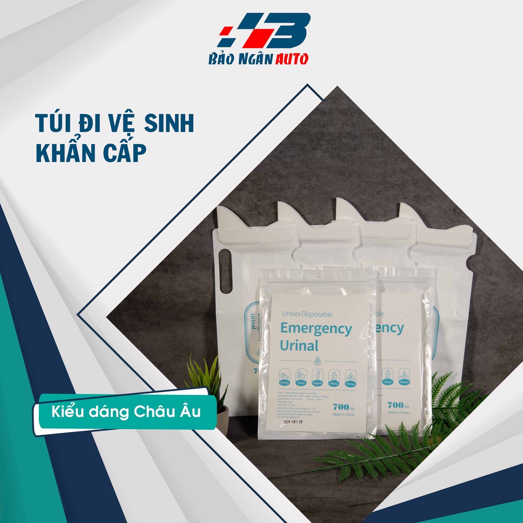 Bộ 8 sản phẩm túi đi vệ sinh di động tiện ích cho oto kiểu dáng Châu Âu