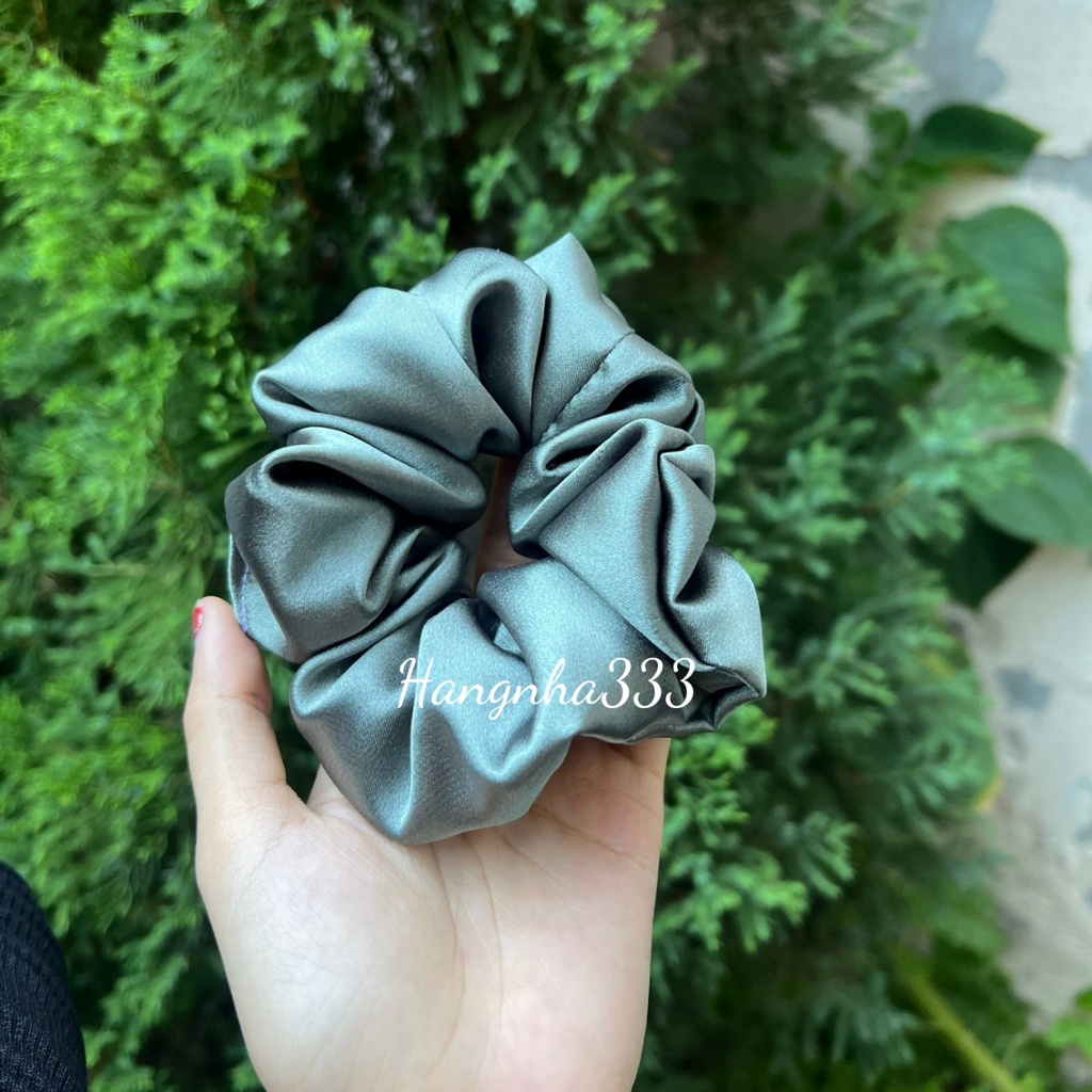 Handmade || Cột tóc scrunchies Lụa to xinh xắn
