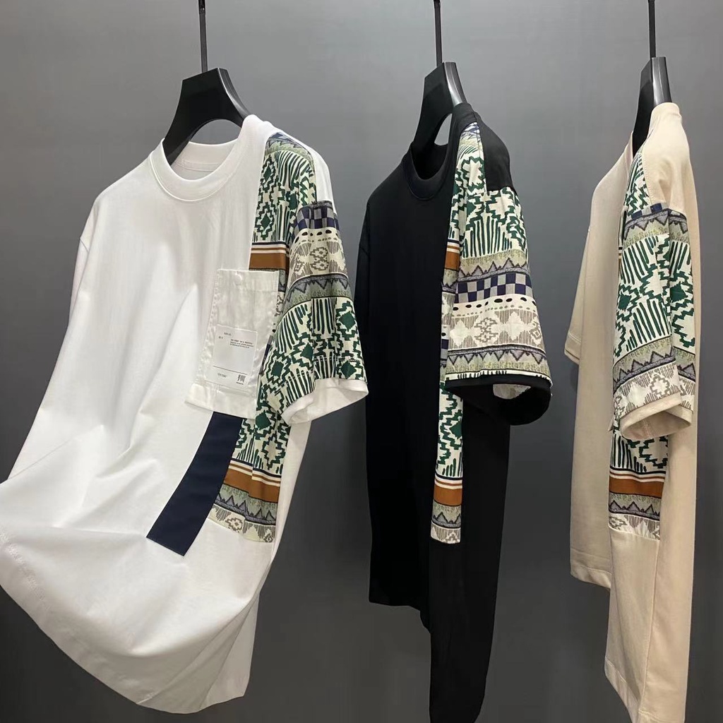 Áo Thun Dáng Rộng Thời Trang Hàn Quốc Cá Tính Cho Nam