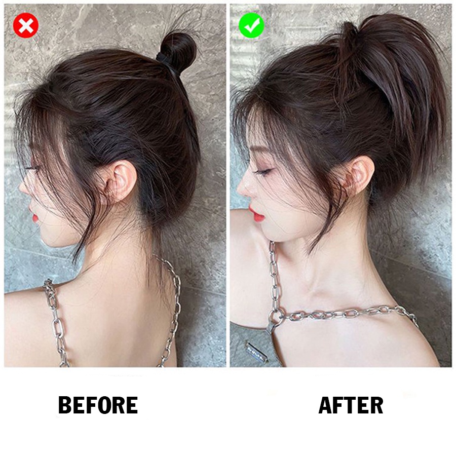 Tóc búi cao, búi nụ, búi đuôi gà, phong cách Hàn Quốc
