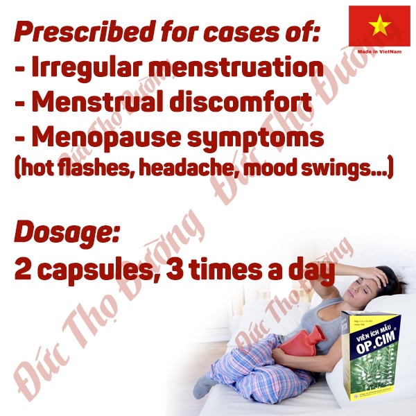 Viên Ích Mẫu OPC - hộp 20 viên và 50 viên