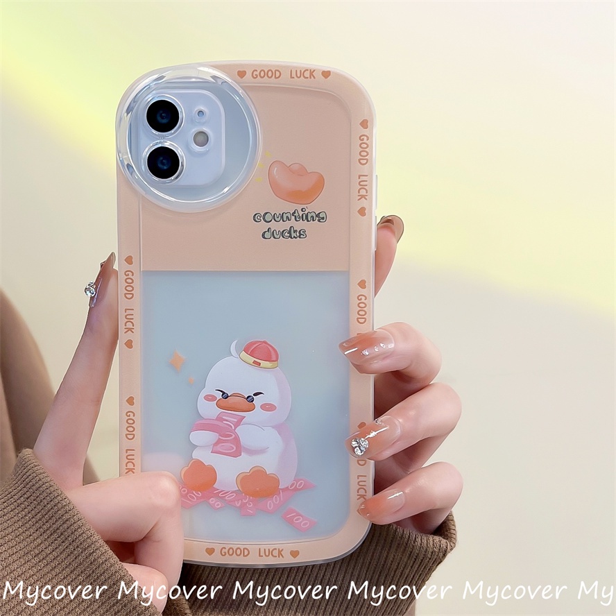 Ốp Điện Thoại Chống Sốc Họa Tiết Chú Vịt Dễ Thương Cho iPhone 14 13 12 11 Pro Max Xs XR X 8 7 6 Plus SE 2020