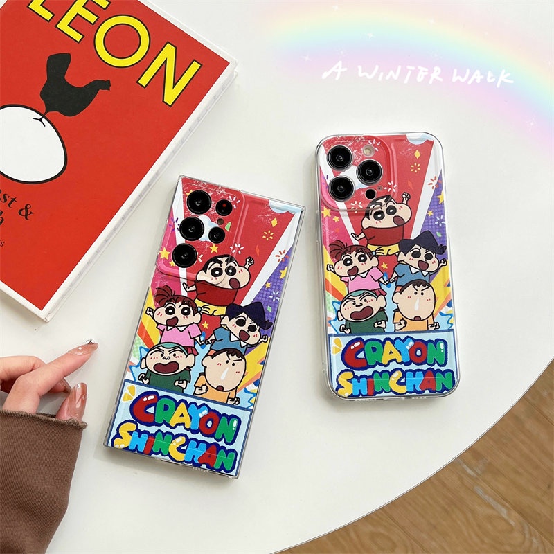 Ốp Điện Thoại Dẻo Trong Suốt Họa Tiết Hoạt Hình Cậu Bé Bút Chì Cho iPhone 14 Plus 14 Pro Max 13 12 11 Pro X Xs Max XR