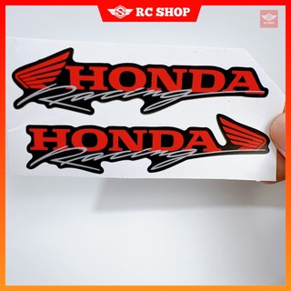 Tem honda racing 1 cặp dán xe siêu ngầu
