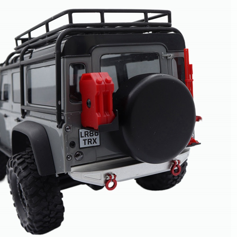 Bộ Cản Trước Và Sau Bằng Kim Loại Màu Đỏ Thay Thế Cho Xe Điều Khiển Từ Xa Traxxas TRX4M TRX-4M 1 / 18