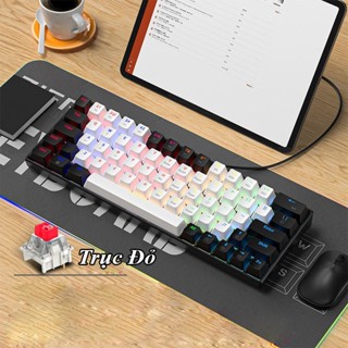 Bàn phím cơ  nhiều chế độ, red/blue switch nhỏ gọn tiện dụng sử dụng nhiều thiết bị