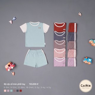 Cookie -bộ cộc cổ tròn phối tay cho bé yêu